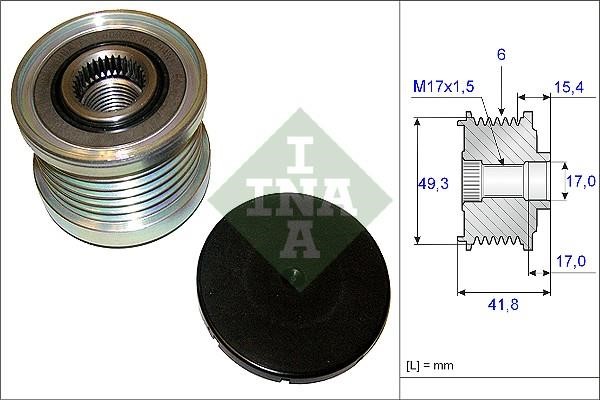 Wilmink Group WG1253765 Freewheel clutch, alternator WG1253765