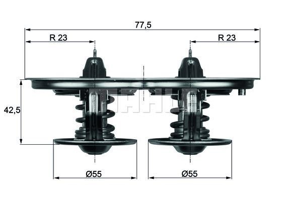 Wilmink Group WG1262743 Thermostat, coolant WG1262743