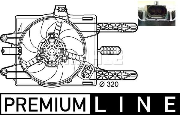 Hub, engine cooling fan wheel Wilmink Group WG2180534