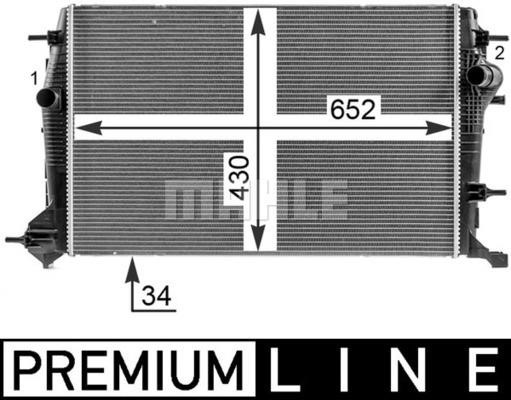 Wilmink Group WG2183342 Radiator, engine cooling WG2183342