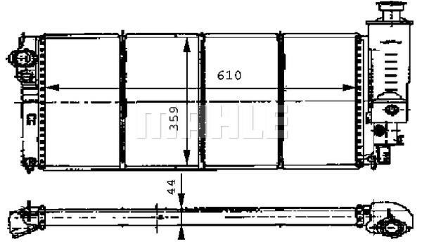 Wilmink Group WG2183649 Radiator, engine cooling WG2183649