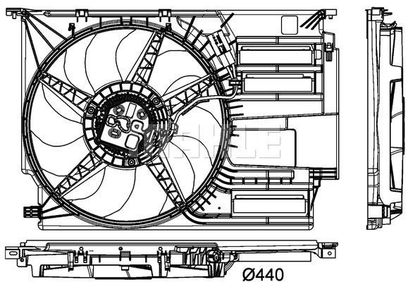 Wilmink Group WG2180765 Hub, engine cooling fan wheel WG2180765