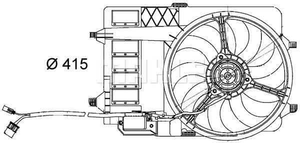 Wilmink Group WG2180656 Hub, engine cooling fan wheel WG2180656