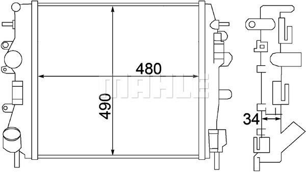 Wilmink Group WG2182694 Radiator, engine cooling WG2182694