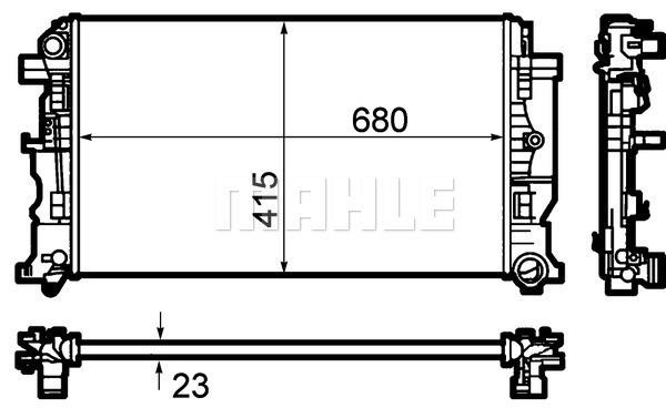 Wilmink Group WG2182843 Radiator, engine cooling WG2182843