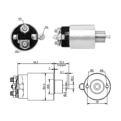 Wilmink Group WG1821429 Solenoid Switch, starter WG1821429