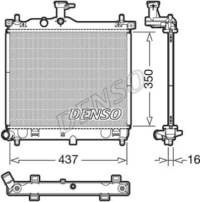 Wilmink Group WG1919628 Radiator, engine cooling WG1919628