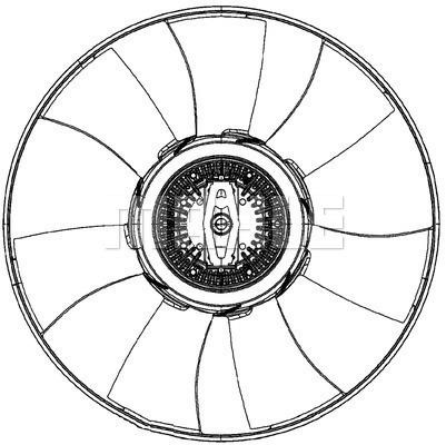 Wilmink Group WG2180839 Hub, engine cooling fan wheel WG2180839