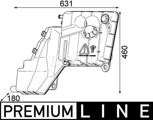 Wilmink Group WG2184266 Expansion Tank, coolant WG2184266