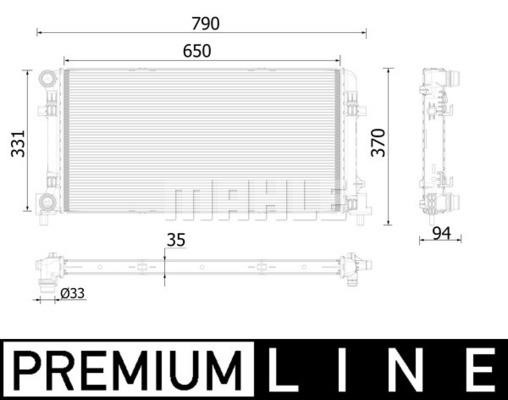 Wilmink Group WG2183184 Radiator, engine cooling WG2183184