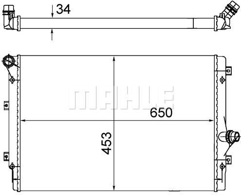 Wilmink Group WG2182725 Radiator, engine cooling WG2182725