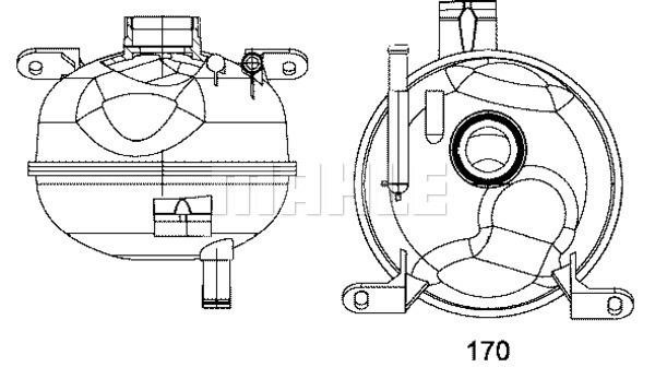 Wilmink Group WG2184427 Expansion Tank, coolant WG2184427