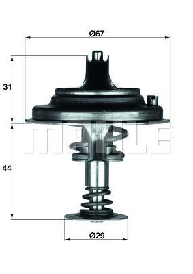 Wilmink Group WG1262726 Thermostat, coolant WG1262726