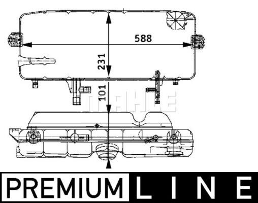 Wilmink Group WG2184396 Expansion Tank, coolant WG2184396