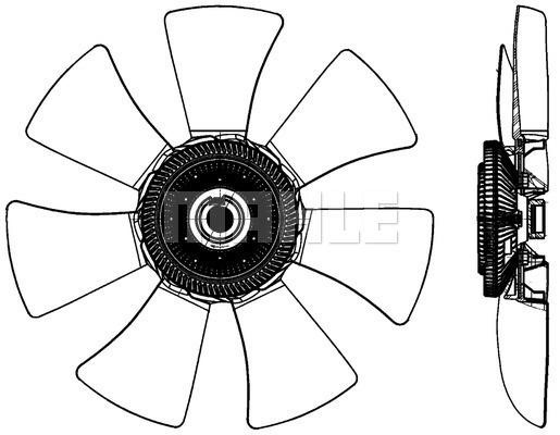 Wilmink Group WG2180837 Hub, engine cooling fan wheel WG2180837