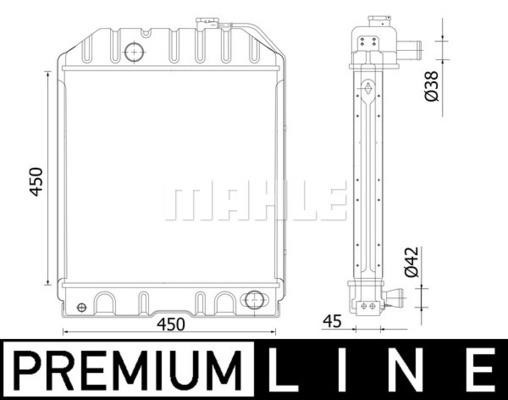 Wilmink Group WG2183254 Radiator, engine cooling WG2183254