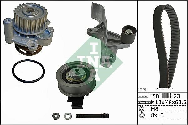 Wilmink Group WG1710237 TIMING BELT KIT WITH WATER PUMP WG1710237