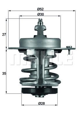 Wilmink Group WG1264909 Thermostat, coolant WG1264909