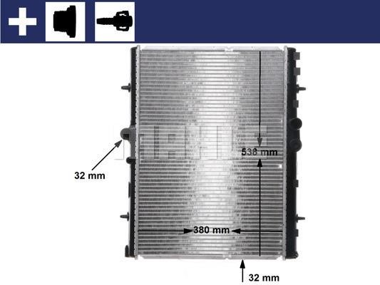 Wilmink Group WG2183462 Radiator, engine cooling WG2183462