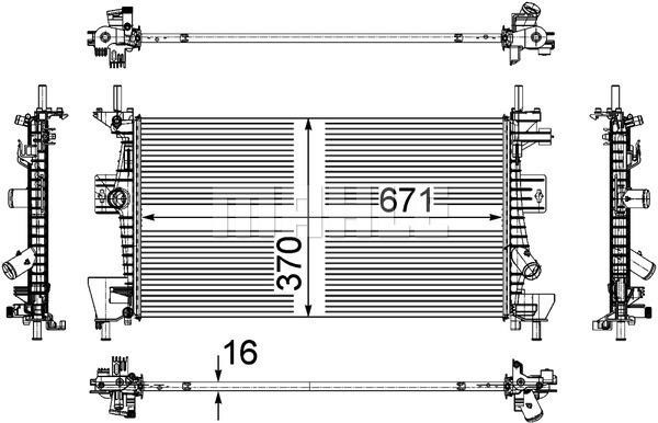 Wilmink Group Radiator, engine cooling – price