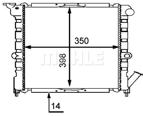 Wilmink Group WG2183618 Radiator, engine cooling WG2183618