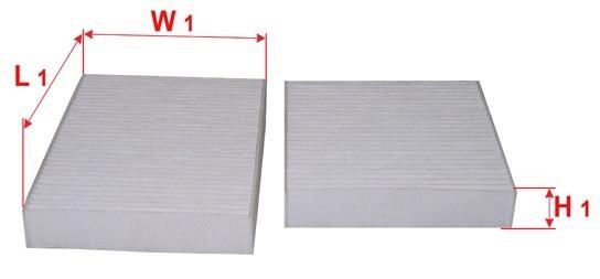 Sakura CAC-21080-S Activated Carbon Cabin Filter CAC21080S