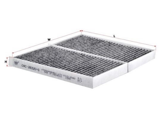 Sakura CAC-28320-S Activated Carbon Cabin Filter CAC28320S