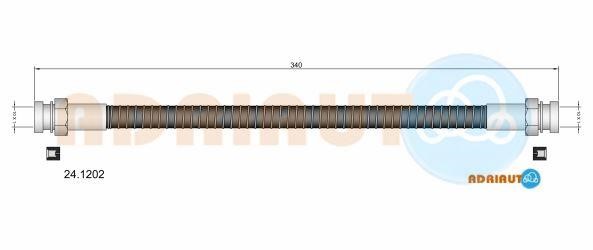 Adriauto 24.1202 Brake Hose 241202