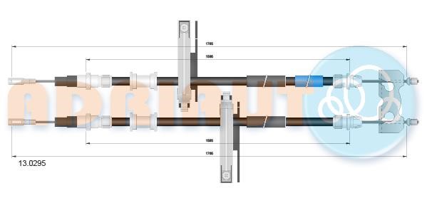 Adriauto 13.0295 Cable Pull, parking brake 130295
