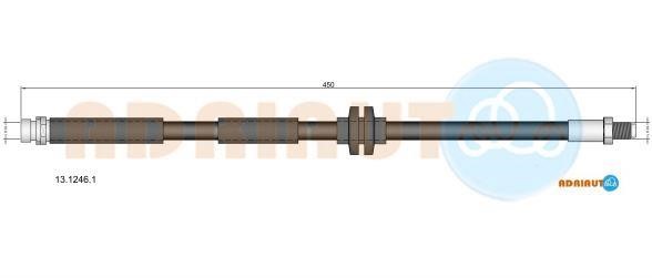 Adriauto 13.1246.1 Brake Hose 1312461