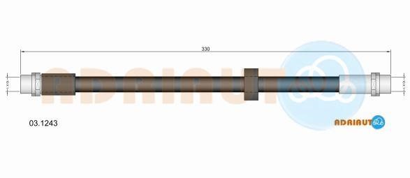 Adriauto 031243 Brake Hose 031243