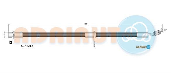 Adriauto 52.1224.1 Brake Hose 5212241