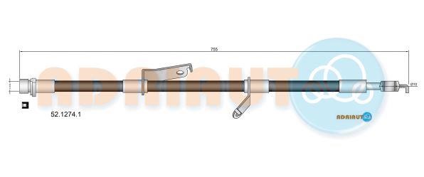 Adriauto 52.1274.1 Brake Hose 5212741