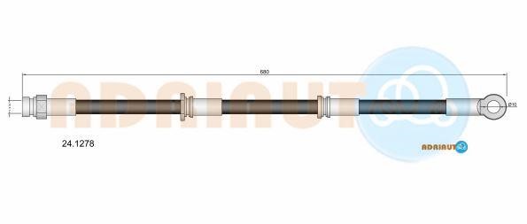 Adriauto 24.1278 Brake Hose 241278