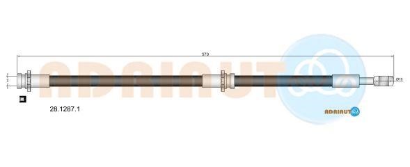 Adriauto 28.1287.1 Brake Hose 2812871