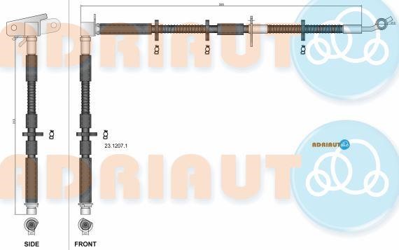 Adriauto 23.1207.1 Brake Hose 2312071