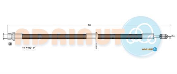 Adriauto 52.1205.2 Brake Hose 5212052