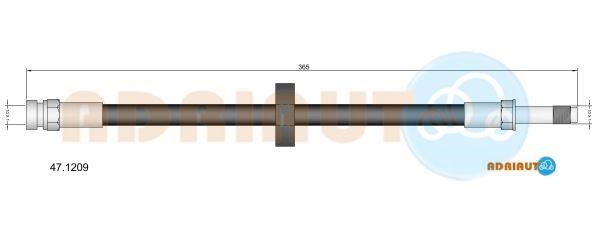 Adriauto 47.1209 Brake Hose 471209