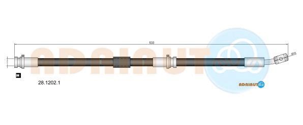 Adriauto 28.1202.1 Brake Hose 2812021