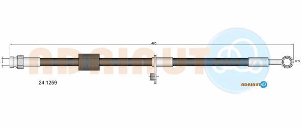 Adriauto 24.1259 Brake Hose 241259