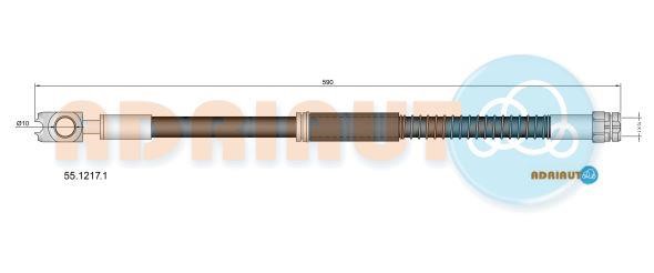 Adriauto 55.1217.1 Brake Hose 5512171