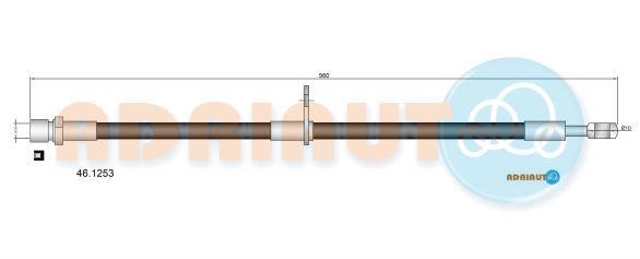 Adriauto 46.1253 Brake Hose 461253