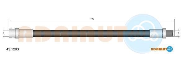 Adriauto 43.1203 Brake Hose 431203