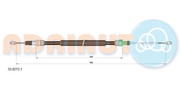 Adriauto 33.0272.1 Cable Pull, parking brake 3302721