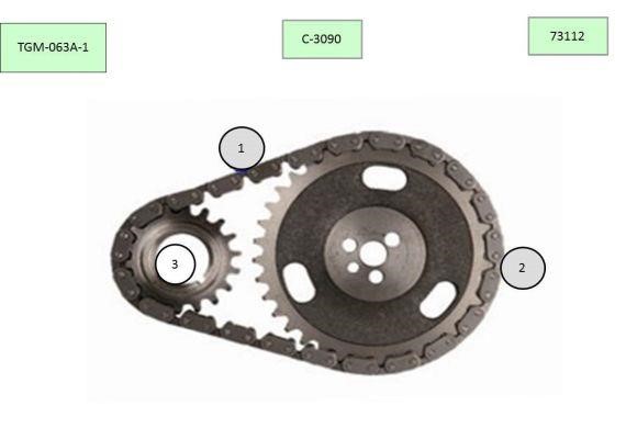 KM KM-TGM-063A-1 Timing chain kit KMTGM063A1