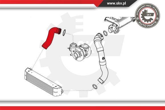 Intercooler pipe Esen SKV 24SKV693