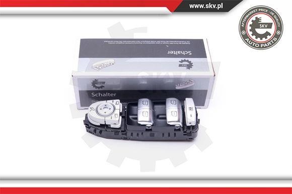 Power window switch Mercedes EQC: 37SKV052 Esen SKV Window regulator button block