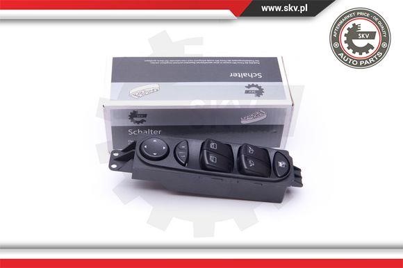 Power window switch Mercedes Sprinter: 37SKV064 Esen SKV Window regulator button block