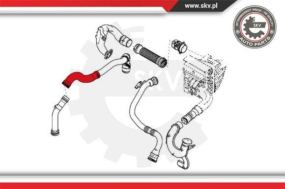 Intercooler pipe Esen SKV 24SKV915