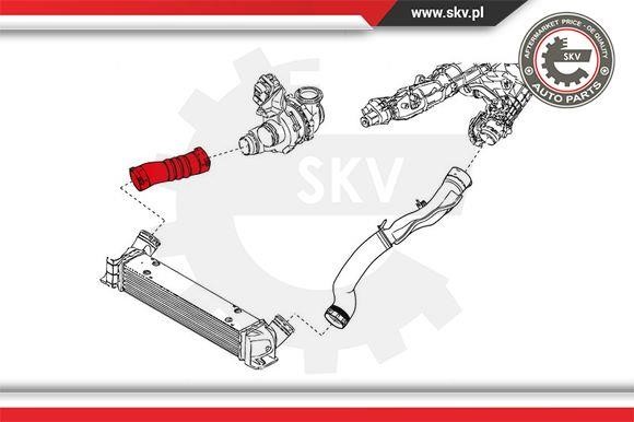 Intercooler pipe Esen SKV 24SKV712